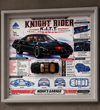 Obra enmarcada de Noah's Garage: Knight Rider K.I.T.T., Blueprint Series